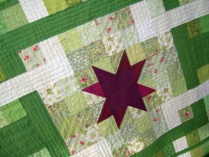 Detail of Green Gardens Quilt