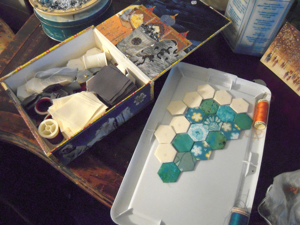 hexies being made