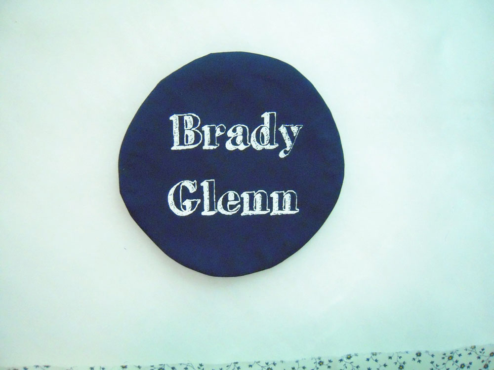 Brady Glenn quilt label