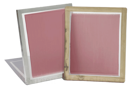 screens coated with emulsion