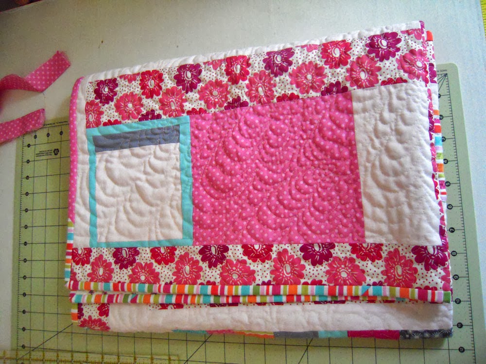 rosetta quilt ready for charity
