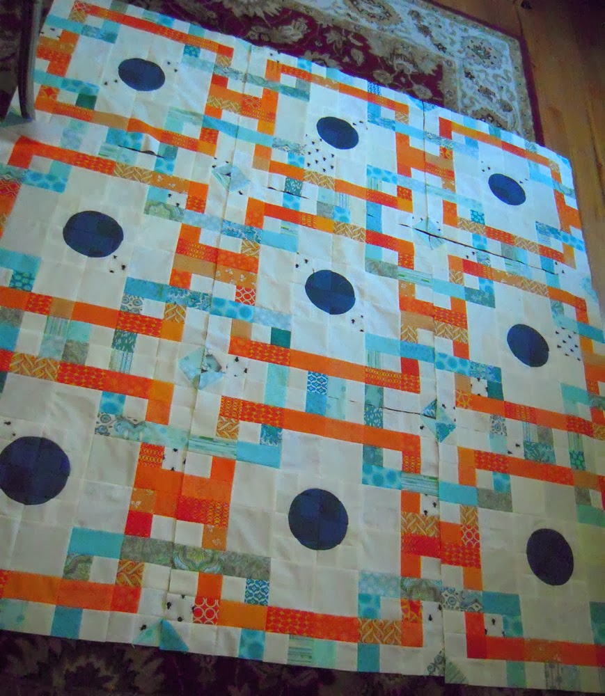 quilt blocks on floor layout