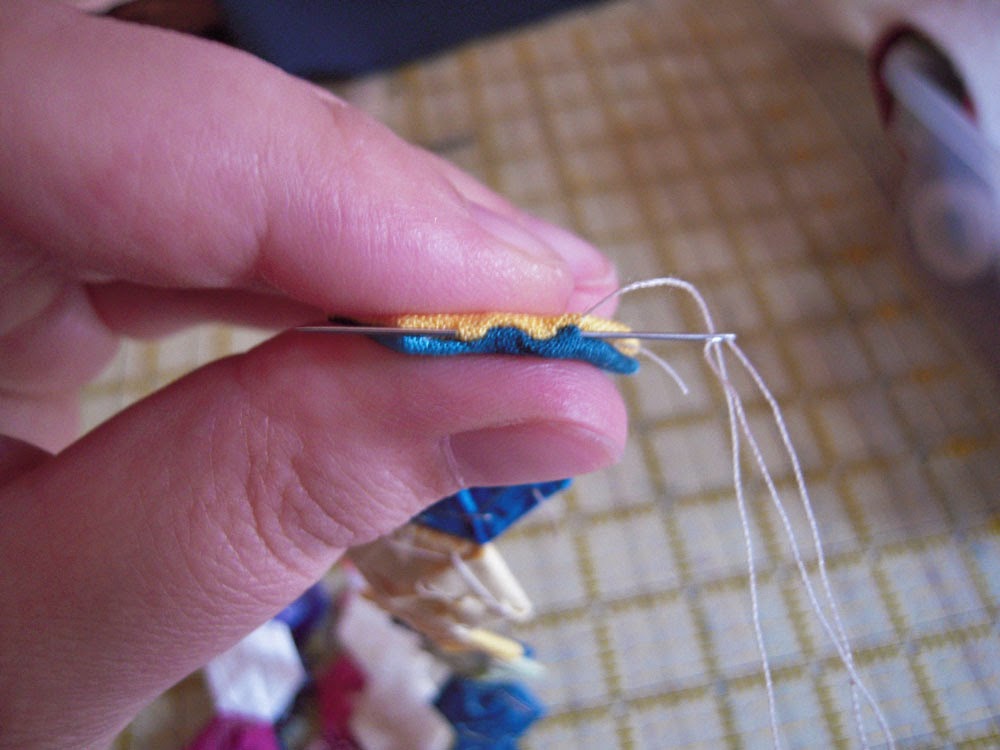 hexie stitching