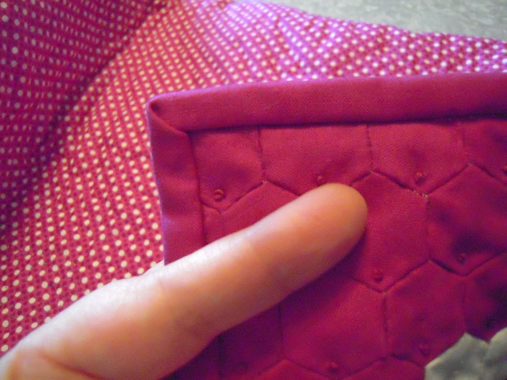 hand stitched binding