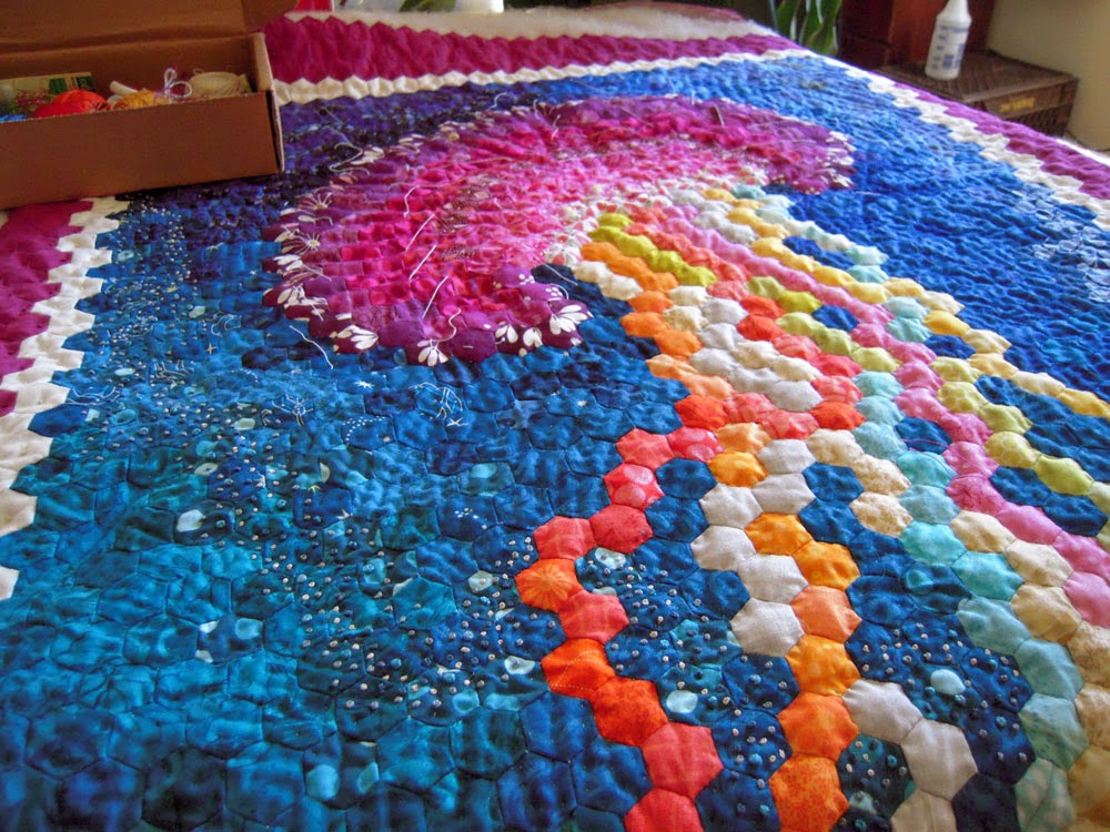 quilting the jellyfish hexie