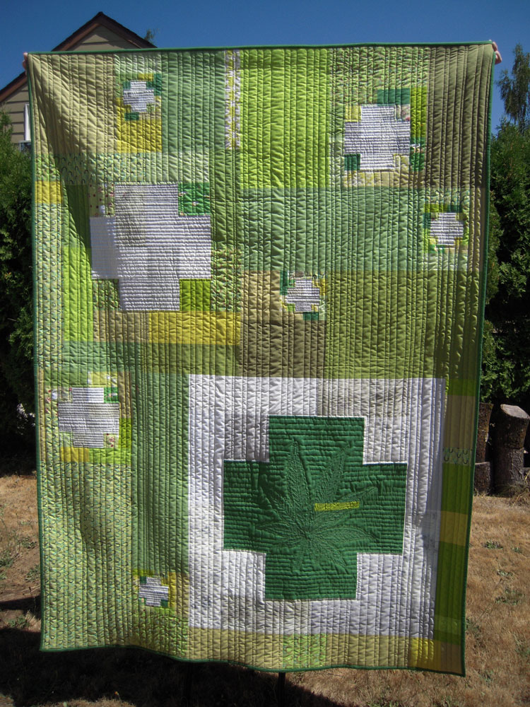 Green Cross Quilt