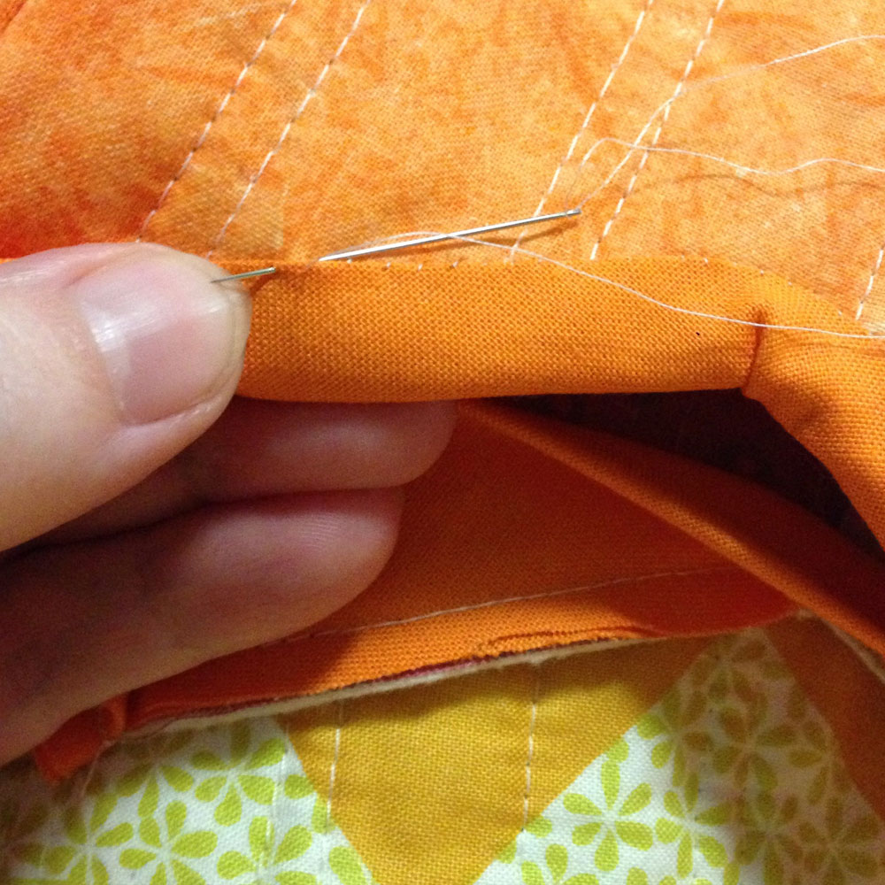 Hand Stitching Binding
