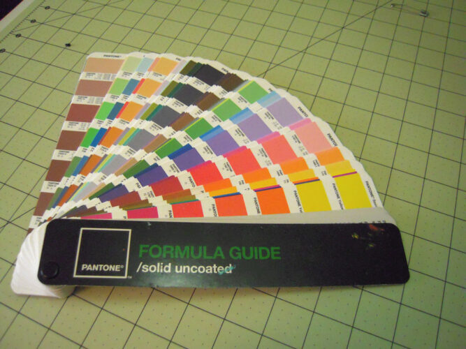 pantone color book