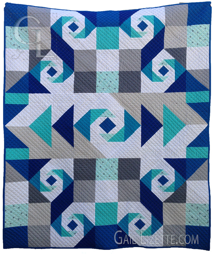 swirling oceans quilt