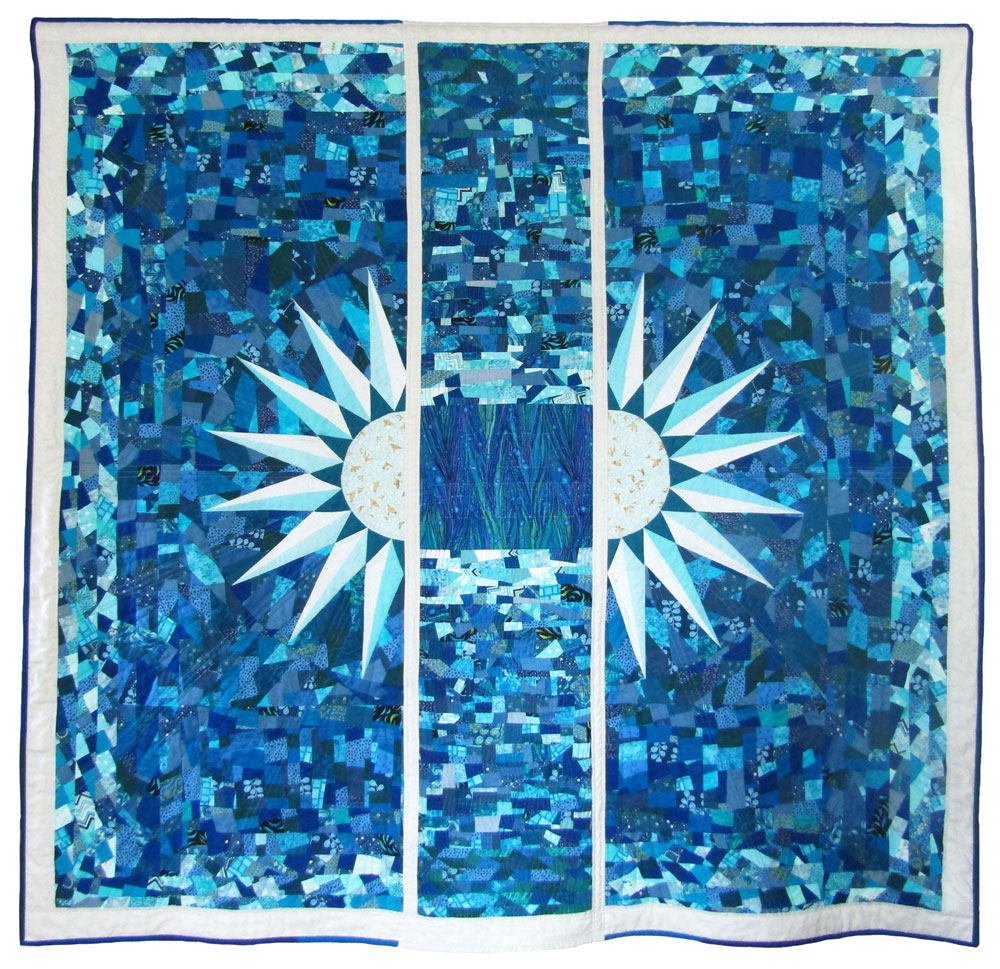 vishuddha chakra quilt