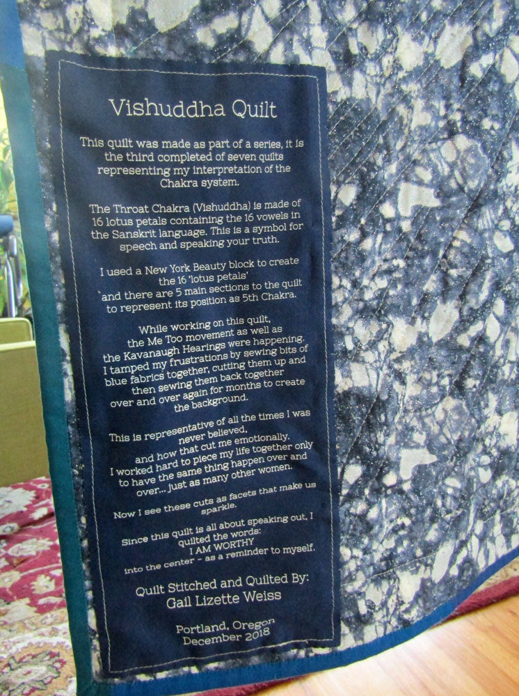 Vishuddha Quilt Label