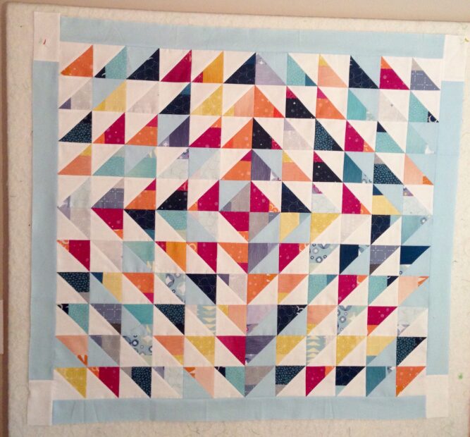 half square triangle quilt