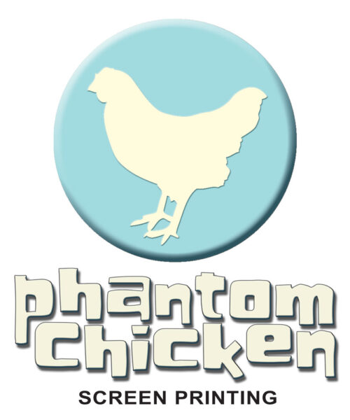 phantom chicken screen printing