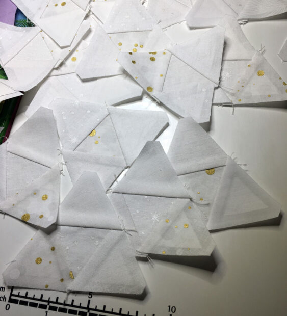 small paper pieced triangles