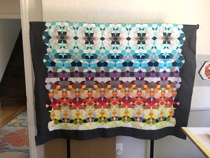 Fairly Isleish Quilt Folded Finished Top