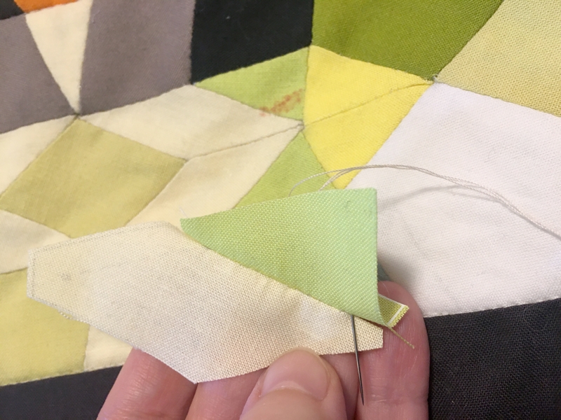 Quilt Fix: Extra pieces front side