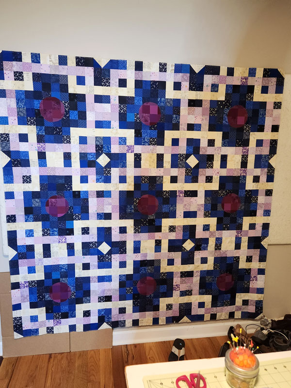 Finished quilt top