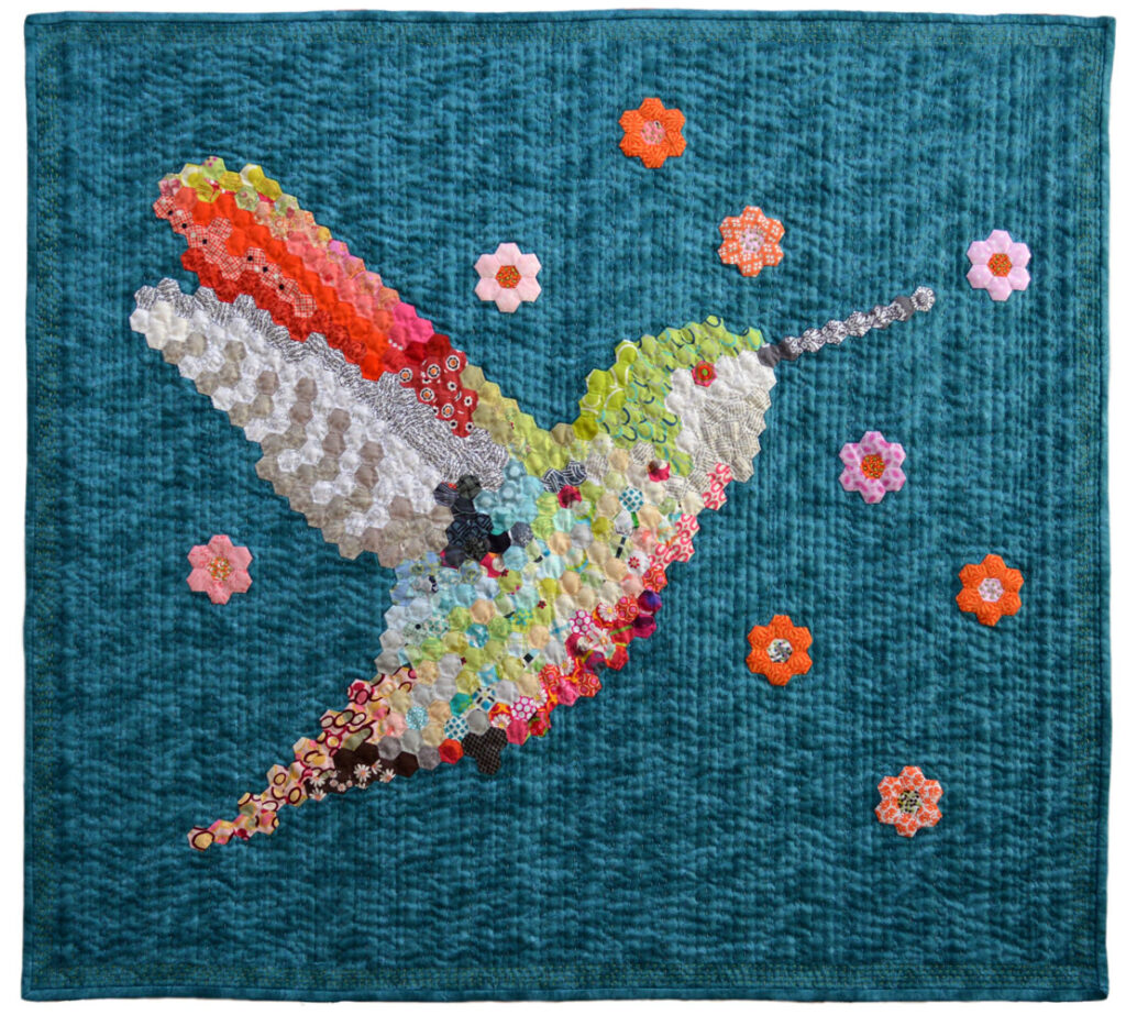 Hexie Hummingbird No.2 Quilt