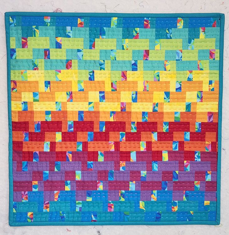 Celebrate Mini Quilt - finished front