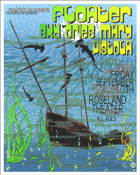 Floater Poster - screenprint.